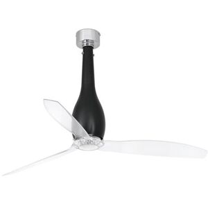 Faro Ventilador De Techo  Barcelona 32003wp Eterfan Smart Fan Negro Mate