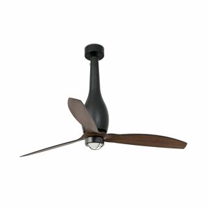 Faro Ventilador De Techo  Barcelona 32004wp-10 Eterfan Led Smart Fan Negro Mate/nogal