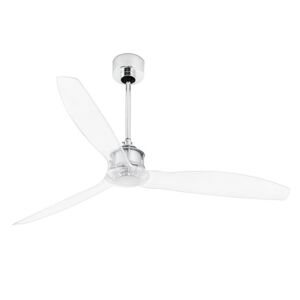 Faro Ventilador De Techo  Barcelona 33394wp Justfan Smart Fan Cromo