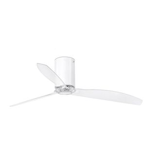 Faro Ventilador De Techo  Barcelona 32038 Mini Tube Blanco Brillo