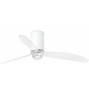 Faro Ventilador De Techo  Barcelona 32039-9 Mini Tube Fan Led Blanco Mate