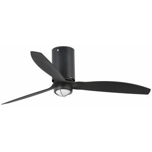 Faro Ventilador De Techo  Barcelona 32043wp-10 Mini Tube Fan Led Smart Fan Negro Mate/negro Mate