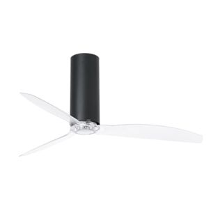 Faro Ventilador De Techo  Barcelona 32036 Tube Fan Negro Mate