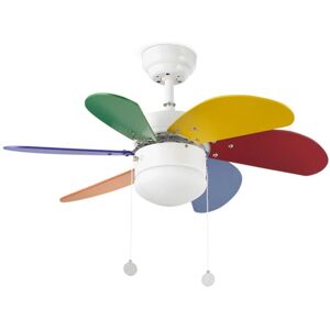 Faro Ventilador De Techo  Barcelona 33179 Palao Multicolor