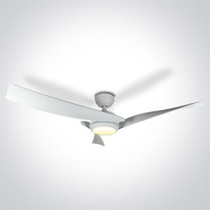 One Light Ventilador Led Techo  6304/w/v Blanco 45w 3-4-5,5k