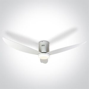 One Light Ventilador Led Techo  6302c/w/v Blanco 35w 3-4-5,5k