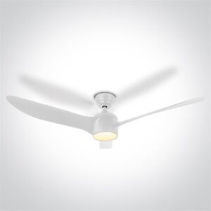 One Light Ventilador Led Techo  6306/w/v Blanco 40w 3-4-5,5k