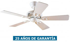 Hunter Ventilador De Techo Hunter Seville Ii 24037 Blanco O Roble Claro / Blanco