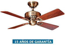 Hunter Ventilador De Techo Hunter 24174 Bayport 107 Roble Claro O Palisandro / Latón Antiguo