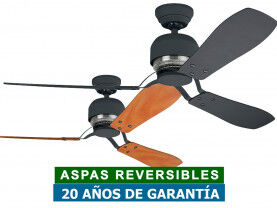 Hunter Ventilador De Techo Hunter 24545 Industrie Ii Grafito O Castaño/ Grafito