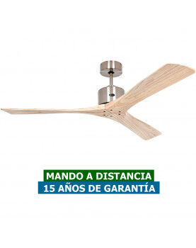 CasaFan Ventilador De Techo Casafan 313266 Macau 132 Madera Natural/ Cromo Cepillado