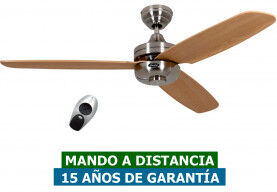 CasaFan Ventilador De Techo Casafan 9313224 Night Flight 132 Haya / Cromo Satinado