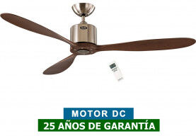 CasaFan Ventilador De Techo Casafan 313246 Aeroplan Eco Madera Maciza Nogal/cromo Satinado