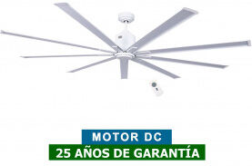 CasaFan Ventilador De Techo Casafan 922013 Big Smooth Eco  Plata Titanio/blanco