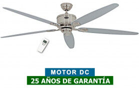 CasaFan Ventilador De Techo Casafan 518082 Eco Elements 180 Blanco O Gris Claro/ Cromo Cepillado