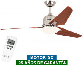 CasaFan Ventilador De Techo Con Luz Casafan 513251 Eco Aviatos 132 Cereza / Cromo Satinado Bn-Ki