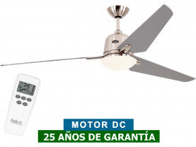 CasaFan Ventilador De Techo Con Luz Casafan 516085 Eco Aviatos 162 Plata / Cromo Satinado Bn-Sl