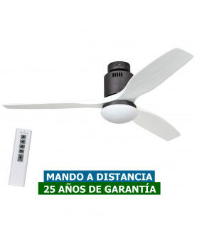 CasaFan Ventilador De Techo Con Luz Casafan 93132342 Aerodynamix Eco 132 Gris Claro/ Gris Basalto