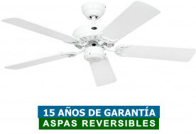 CasaFan Ventilador De Techo Casafan 510303 Classic Royal 103cm Blanco O Gris Claro