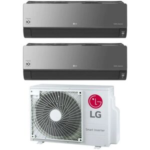 Dual split inverter air conditioner series  mirror 12+12 avec mu2r17 ul0 r-32 12000+12000 wi-fi integrated - LG