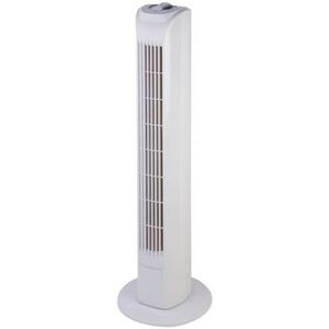 - Ventilateur colonne oscillant eltra 45W 3 vitesses H80cm Transparent