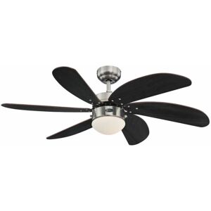 - Ventilateur de plafond Turbo Swirl Chrome 105 cm