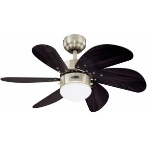 - Ventilateur de plafond Turbo Swirl Chrome 76 cm