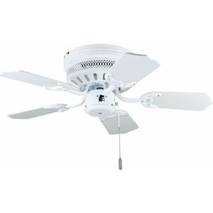 Deko-elektro - Ventilateur de plafond White Liane 75 cm avec tirette - Publicité