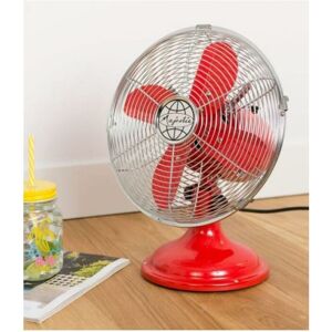 - Vieux ventilateur rouge la chiase longue diamètre 30cm -34-1j-004r