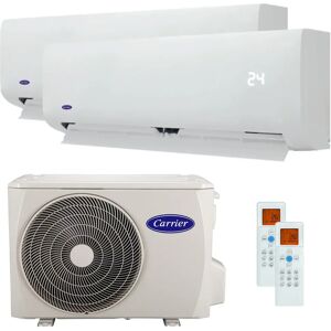 Climatiseur double split Carrier 42QHG 9000 + 9000 BTU externe A ++ onduleur 5,3 kW