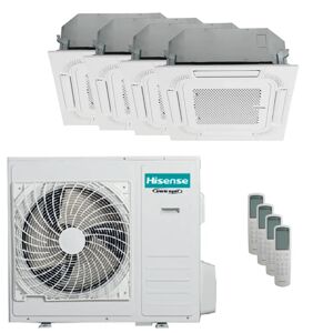 Climatiseur Hisense Cassette ACT quadri split 9000+9000+9000+18000 BTU inverter A++ unite exterieure 10 kW