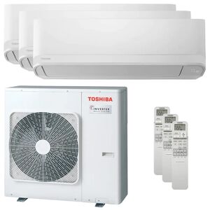 Toshiba NEW SEIYA trial climatiseur split 9000 + 9000 + 16000 BTU inverter A + unite exterieure 7,5 kW