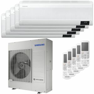 Climatiseur Samsung Windfree Elite penta split 7000 + 7000 + 7000 + 7000 + 9000 BTU A ++ wifi unité extérieure 10,0 kW