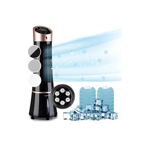 KLARSTEIN Rafraîchisseur d'air - Skyscraper Ice - 4-in-1 - Climatiseur mobile - 210 m³/h - Ventilateur- 30W - Ionisateur - Oscillation 180° - Télécommande - - Publicité