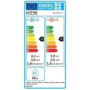 Climatiseur mobile réversible 4100w 35m2 blanc - htw-pb-041p31 - htw