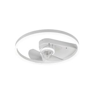 Ventilateur de plafond LED Varyk, blanc, silencieux, Ø 50 cm