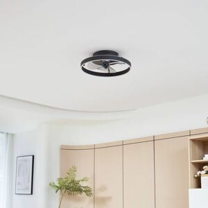 Lindby Ventilateur de plafond LED Momitu, noir, silencieux, Ø 14 cm - Publicité