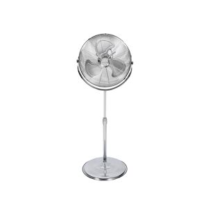 Tarrington House Ventilateur sur pied SWm²200N, aluminium, 57 x 50.5 x 152 cm, Ø 45 cm, 3 vitesses, 110 W, argenté