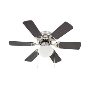 vidaXL Ventilateur de plafond orné avec lumière 82 cm Marron foncé vidaXL