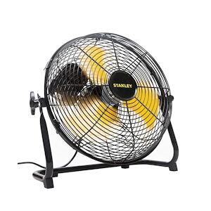 Stanley ventilateur électrique mural posable noir jaune 150 W