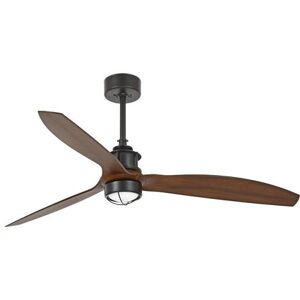 Non communiqué Ventilateur de plafond en bois Faro JUST LED noir avec moteur intelligent CC - Télécommande incluse, 3000K - Publicité