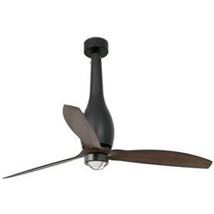 Non communiqué Faro ETERFAN - Ventilateur de plafond en bois noir mat à LED avec moteur CC intelligent - Télécommande incluse, 3000K - Publicité