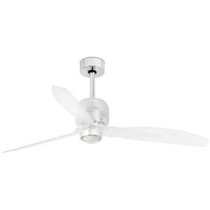 Non communiqué Faro DECO - Ventilateur de plafond LED Deco Fan LED Chrome avec moteur intelligent CC - Télécommande incluse, 3000K - Publicité