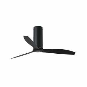 Non communiqué Faro TUBE Ventilateur de plafond noir mat avec moteur à courant continu intelligent - Publicité