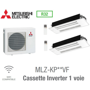 Mitsubishi Bi-split Cassette Inverter 1 voie MXZ-3F68VF + 2 MLZ-KP35VG