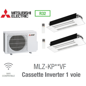 Mitsubishi Bi-split Cassette Inverter 1 voie MXZ-2F53VF + 2 MLZ-KP25VG