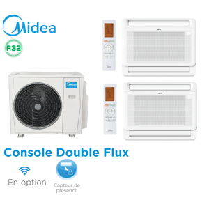 Midea Bi-split Console Double Flux M3OG-21HFN8-Q + 1 MFA2U-09HRFN8 + 1x MFA2U-12HRFNX