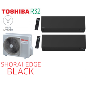 Toshiba SHORAI EDGE BLACK Bi-Split RAS-2M14G3AVG-E + 1 RAS-M05G3KVSGB-E + 1 RAS-B10G3KVSGB-E