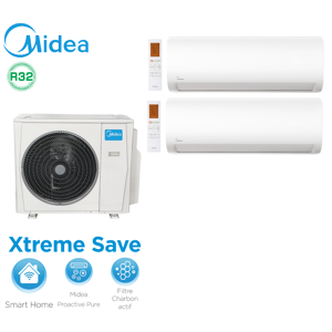 Midea Bi-split Xtreme Save M3OG-21HFN8-Q + 1 MSAGBU-09HRFN8 + 1 MSAGBU-12HRFN8