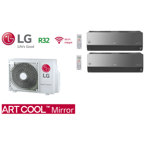 LG Bi-Split ARTCOOL MIRROR MU2R17.U13 + 1 X AM07BK.NSJ + 1 X AC09BK.NSJ